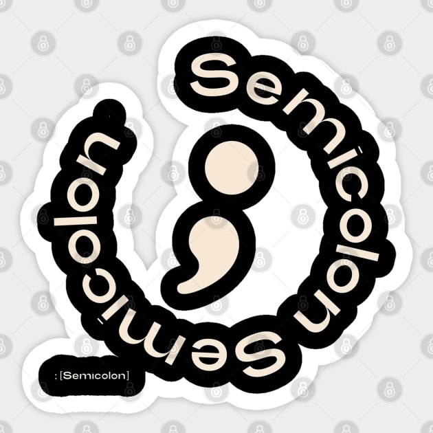 Seventeen Semicolon Sticker by hallyupunch